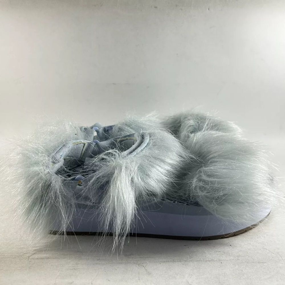 NEW Keds X Maisie Wilen Women’s Faux Fur Sandals Blue Size 7 M